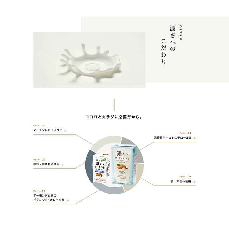 筑波乳業 【6箱】筑波乳業 無添加 濃いアーモンドミルク 砂糖不使用