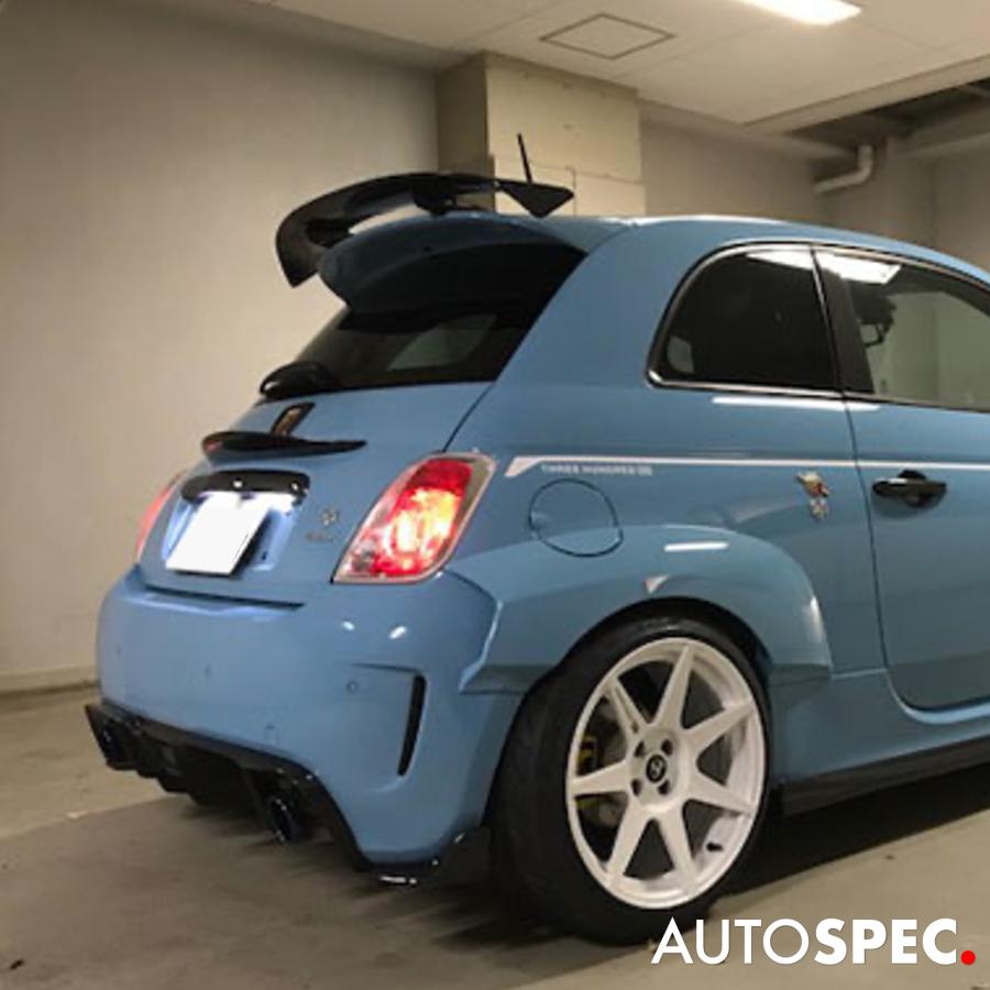 アバルト595 フィアット500 ウイング　アバルトウイング　フィアットウイング アバルト（ABARTH） THREEHUNDRED カーボンリアウイング 500 595 695