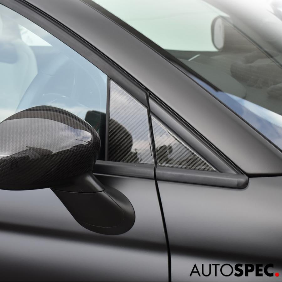 McGarrett アバルト THREEHUNDRED カーボンピラー アバルト ABARTH カーボン ピラーパネル Bピラー THREEHUNDRED