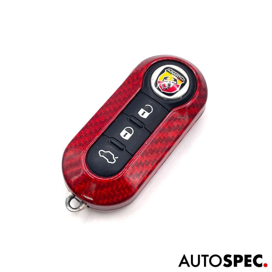 アバルト（ABARTH） FIAT ABARTH カーボン キーケース キーカバー 500