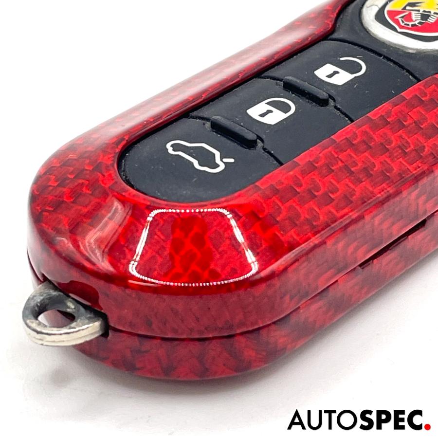 アバルト（ABARTH） FIAT ABARTH カーボン キーケース キーカバー 500