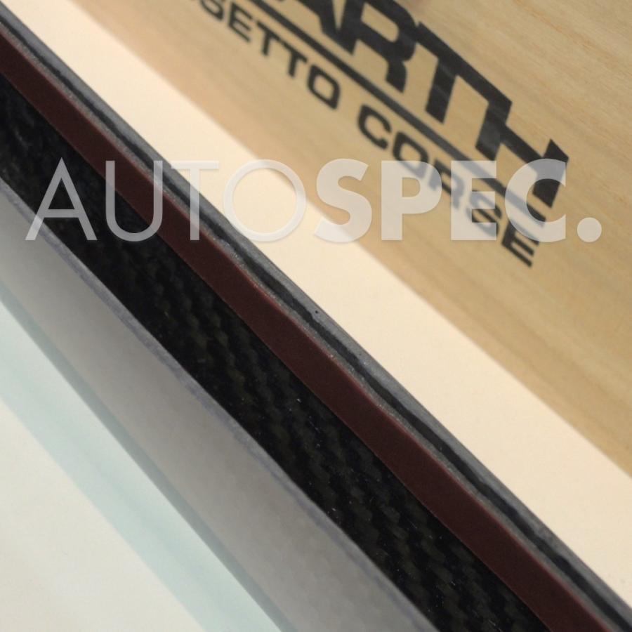 スリーハンドレッド カーボンバンパーインサート リア 純正インサート付 アバルト THREEHUNDRED カーボンバンパーインサート リア 595 シリーズ4