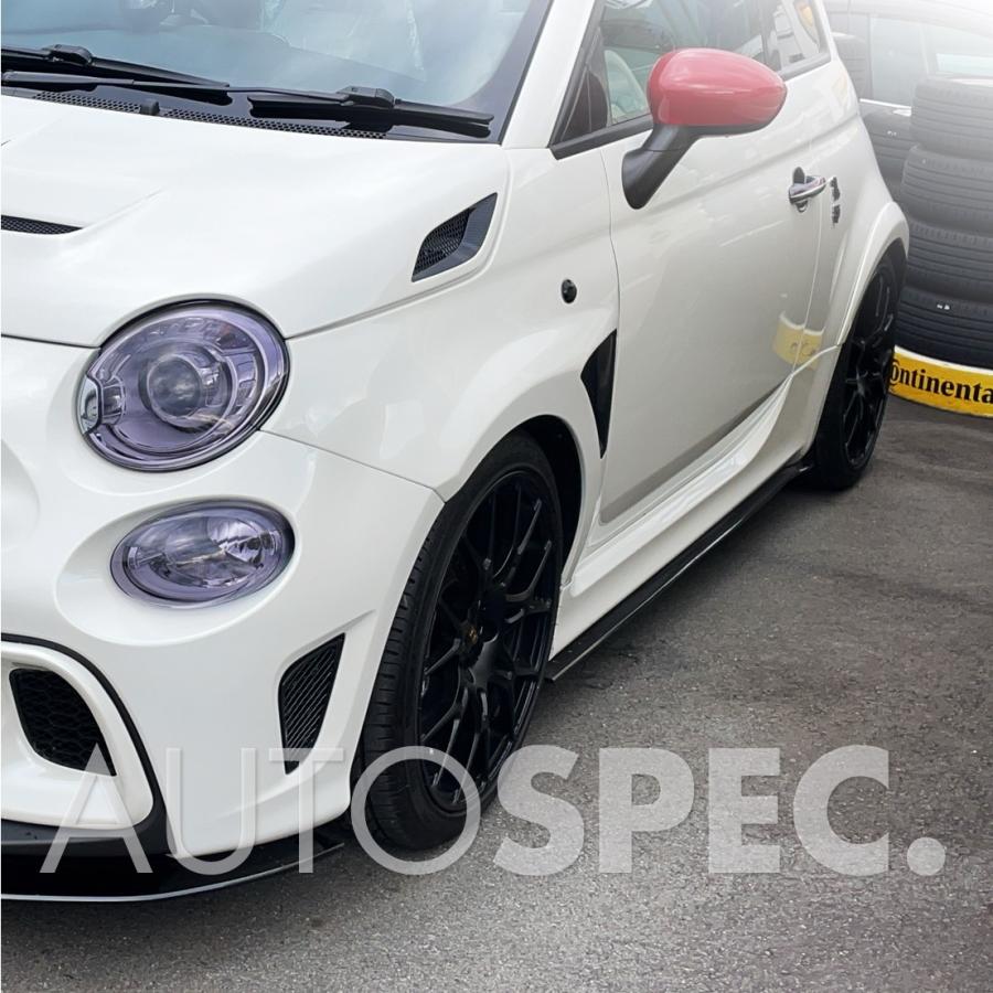 アバルト ABARTH サイド アンダー スポイラー 500 595 695 シリーズ4 