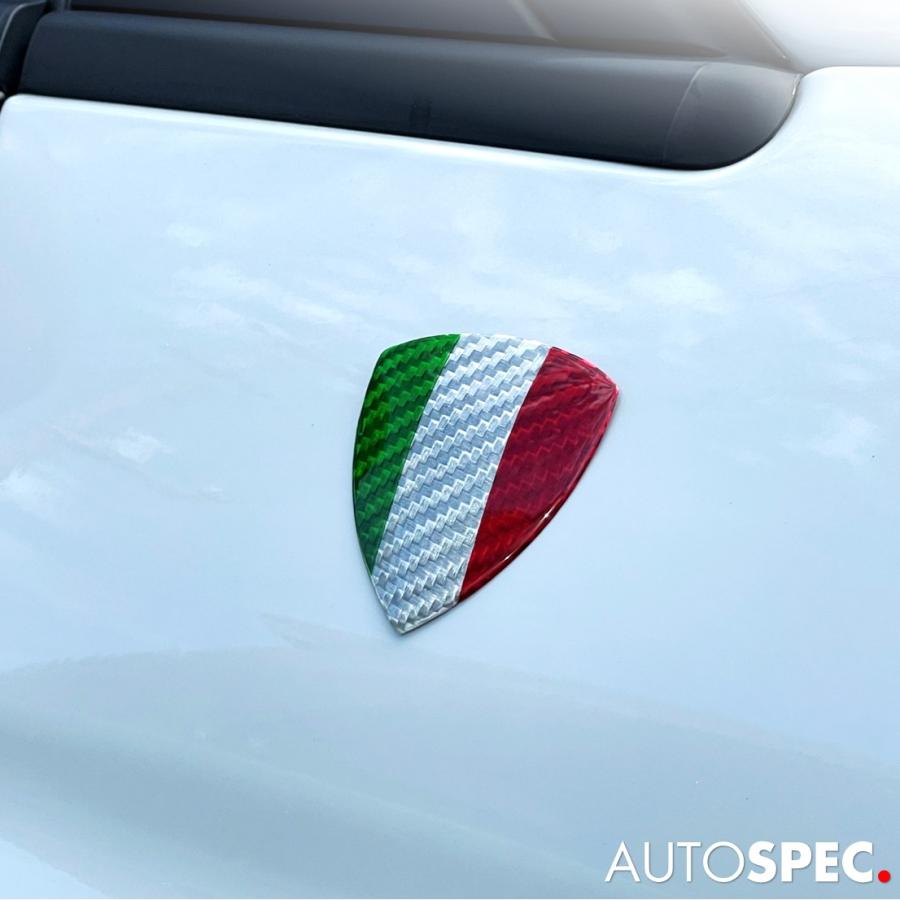 アバルト（ABARTH） FIAT ABARTH カーボン イタリアン フラッグ