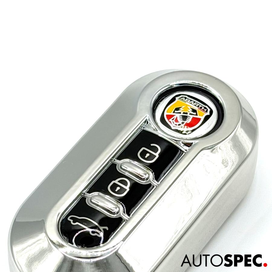 アバルト（ABARTH） FIAT ABARTH シリコン キーカバー シルバー 500