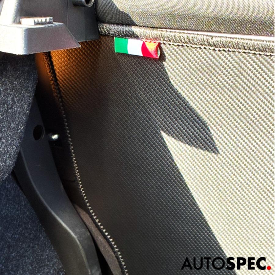 アバルト（ABARTH） FIAT ABARTH カーボン トーン シートバックガード