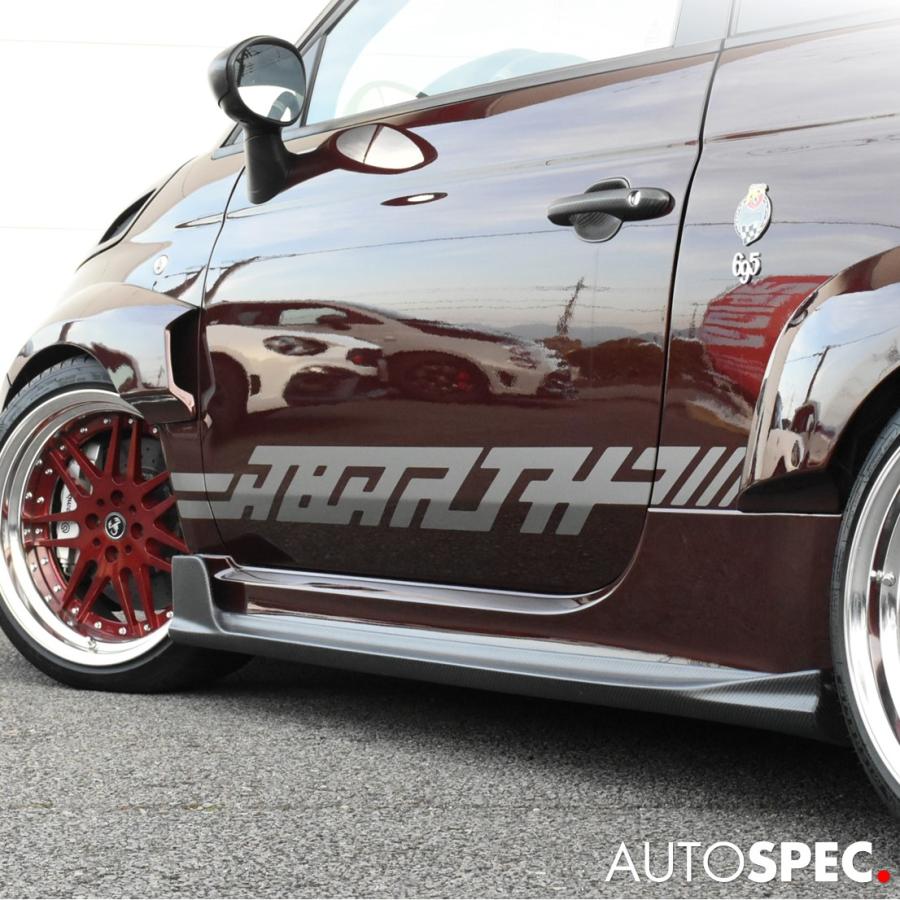 アバルト（ABARTH） ABARTH 500 595 695 サイドデカール シルバー