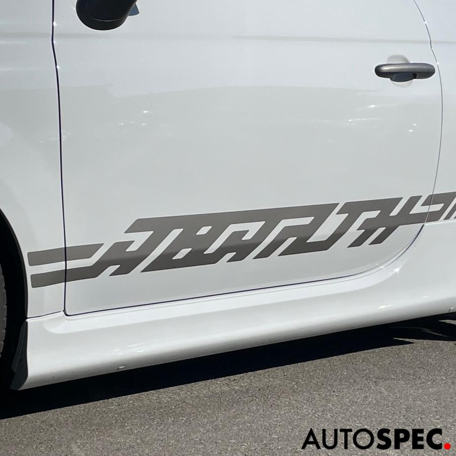 アバルト（ABARTH） ABARTH 500 595 695 サイドデカール シルバー