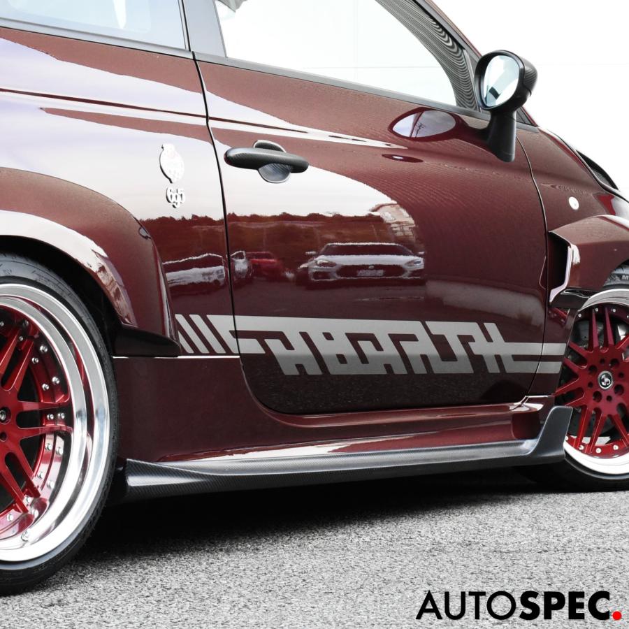 アバルト（ABARTH） ABARTH 500 595 695 サイドデカール シルバー