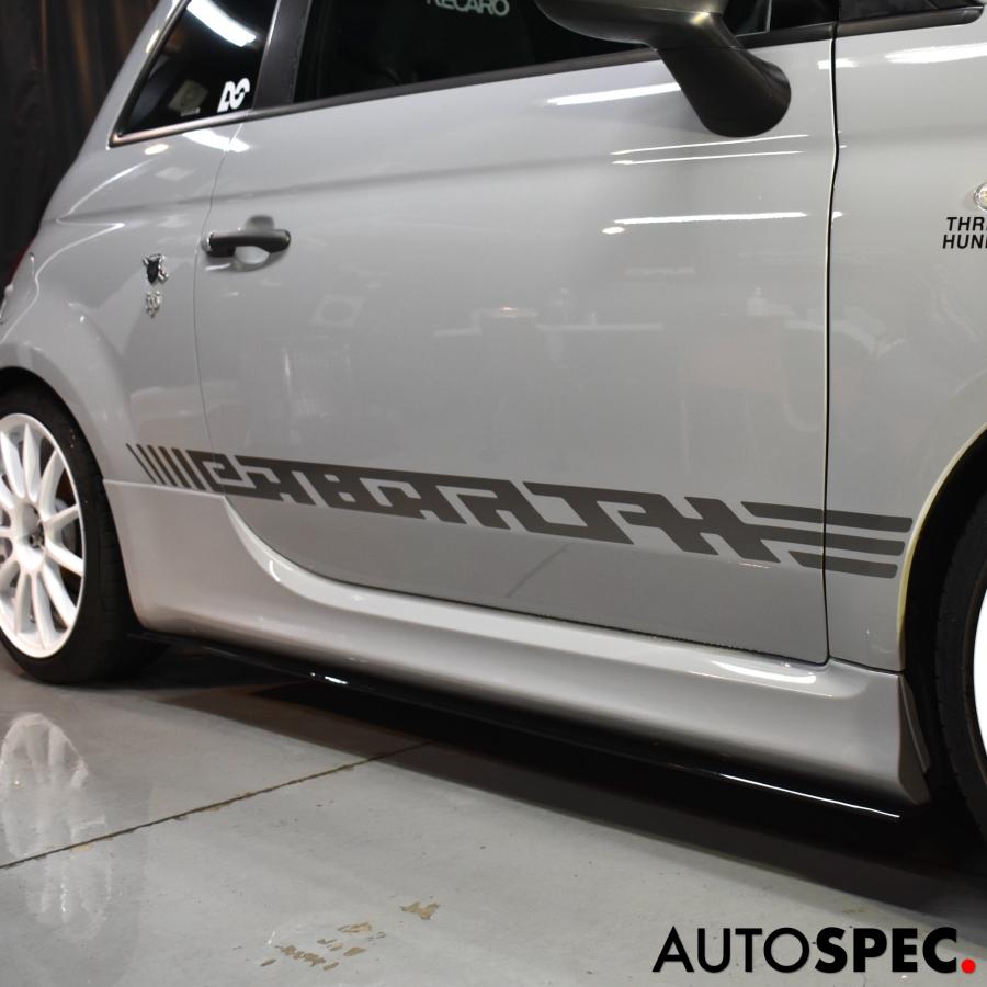 アバルト（ABARTH） ABARTH 500 595 695 サイドデカール シルバー