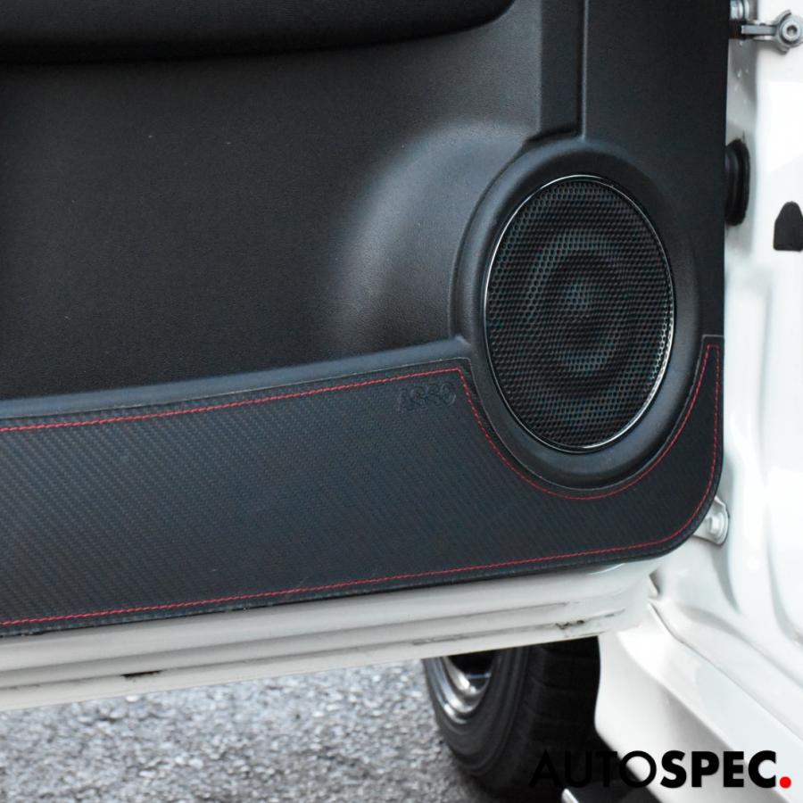 アバルト（ABARTH） ABARTH 500 595 695 カーボン調 ドアキックガード