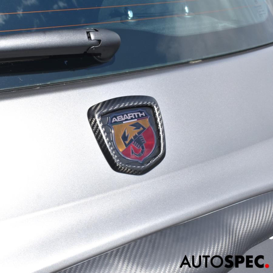 ABARTH 595 カーボンルック 外装カバー エンブレム アバルト 500