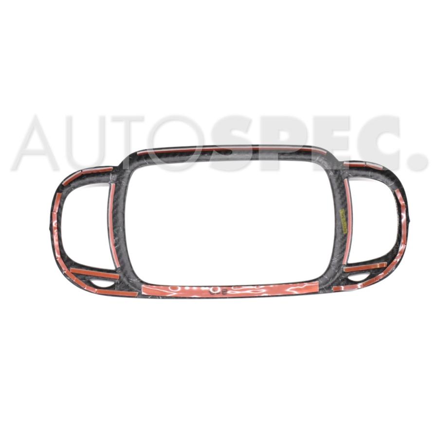 GRU スーパードライカーボン アバルト・ABARTH専用 エアコンパネルカバー アバルト ABARTH 595 695 カーボン Uconnect エアコン 送風口