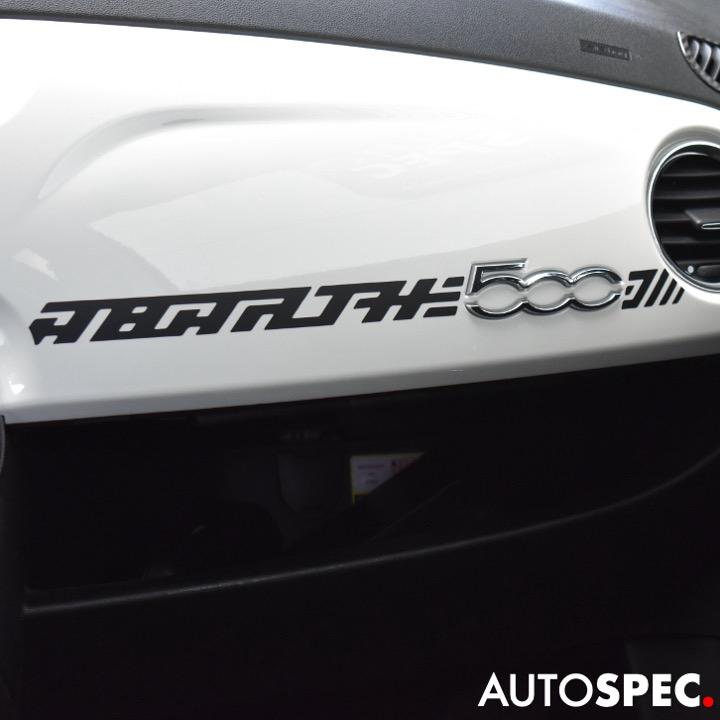 アバルト（ABARTH） ダッシュボード デカール マット ブラック LH 500