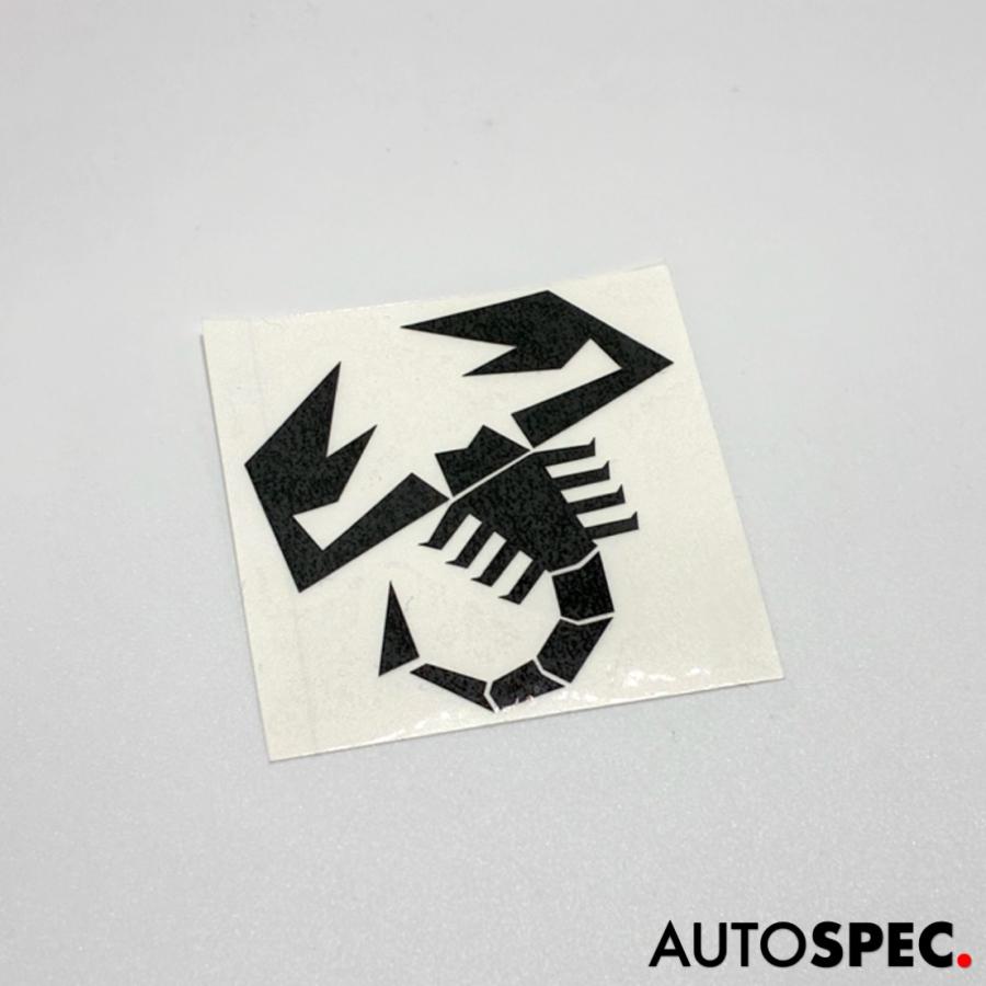 アバルト（ABARTH） ミクロ さそり ステッカー ブラック 500 595 695