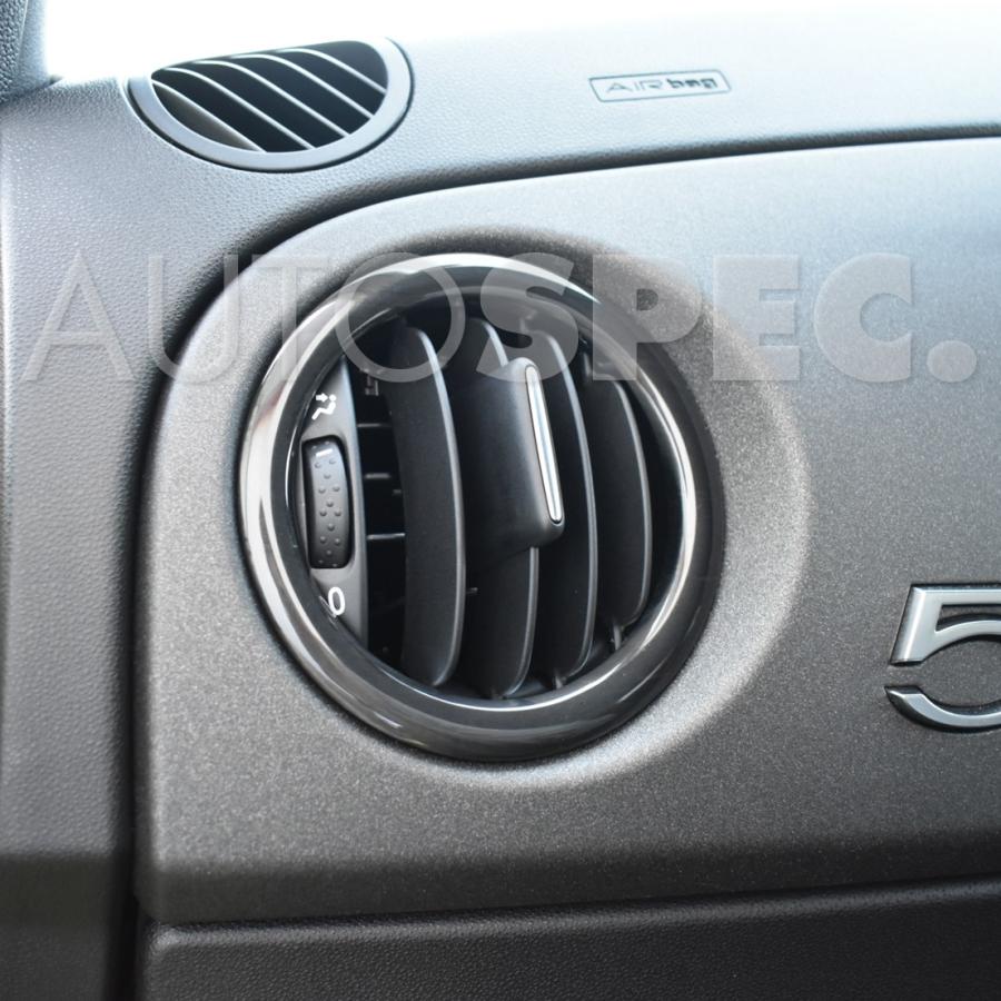 フィアット500 .アバルト595、500 オートエアコン用アルミリング フィアット500 .アバルト595.595c.695.500 オートエアコン用アルミ