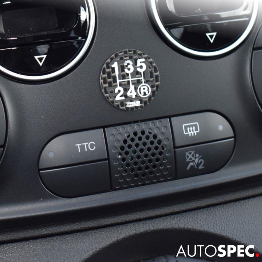 アバルト（ABARTH） THREEHUNDRED カーボン シフトパターン ステッカー