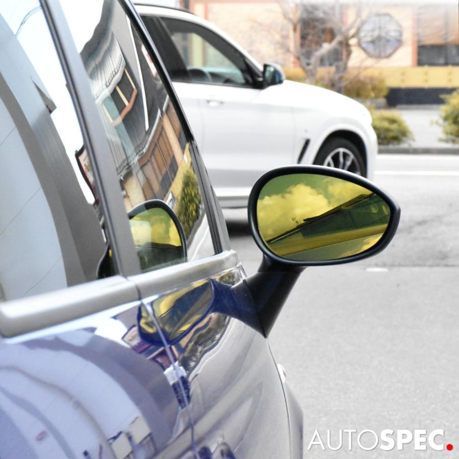 アバルト FIAT ABARTH ワイドビュー ドアミラー レンズ イエロー