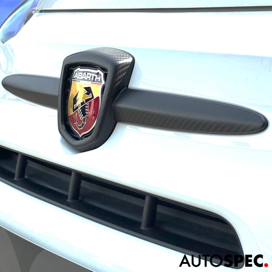 Abarth 595 Fiat 500 アバルト595エンブレム　本物カーボン ABARTH 595 カーボンルック 外装カバー エンブレム アバルト 500