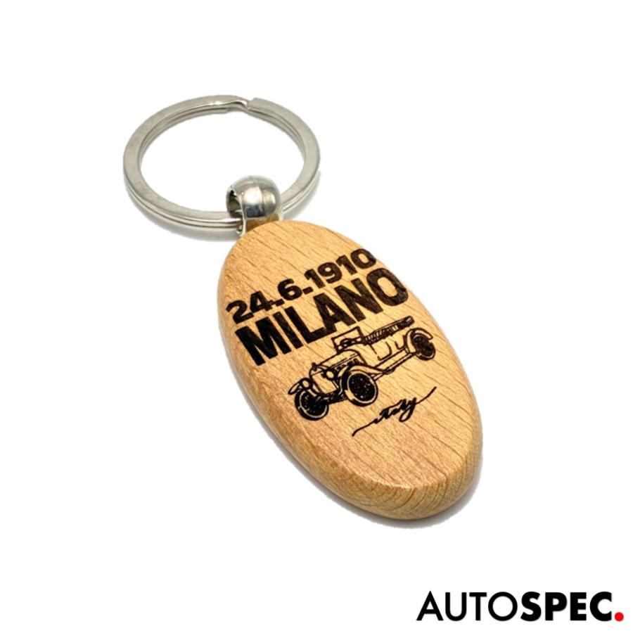 アルファロメオ（ALFA ROMEO） 木製 キーリング キーホルダー キー