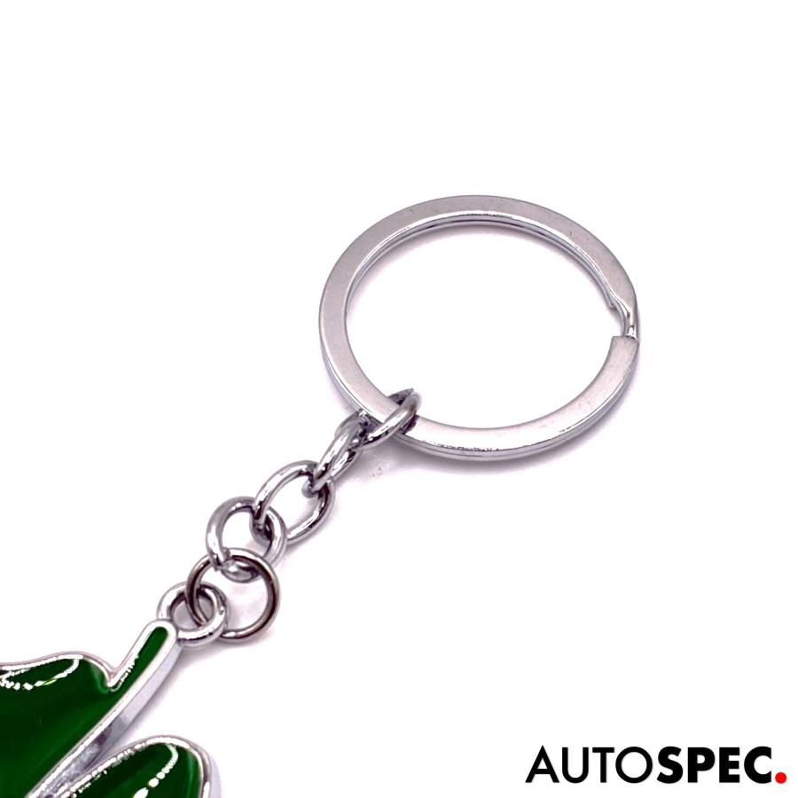 プレブリック　PREBLIC キーホルダー　シルバー アルファロメオ（ALFA ROMEO） クローバー キーリング クアドリ