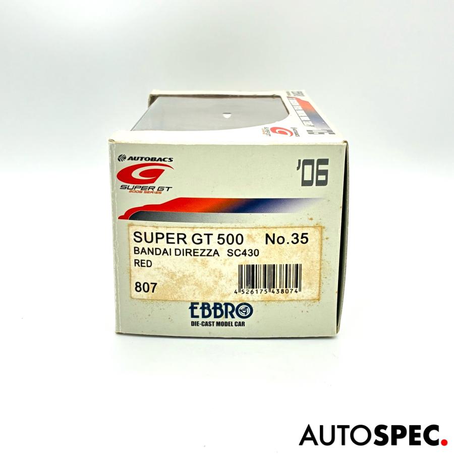 エブロ ミニカー EBBRO 1/43 SUPER GT 500 BANDAI DIREZZA SC430 RED
