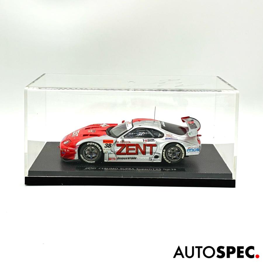 エブロ ミニカー EBBRO 1/43 SUPER GT 2005 ZENT CERUMO SUPRA SILVER