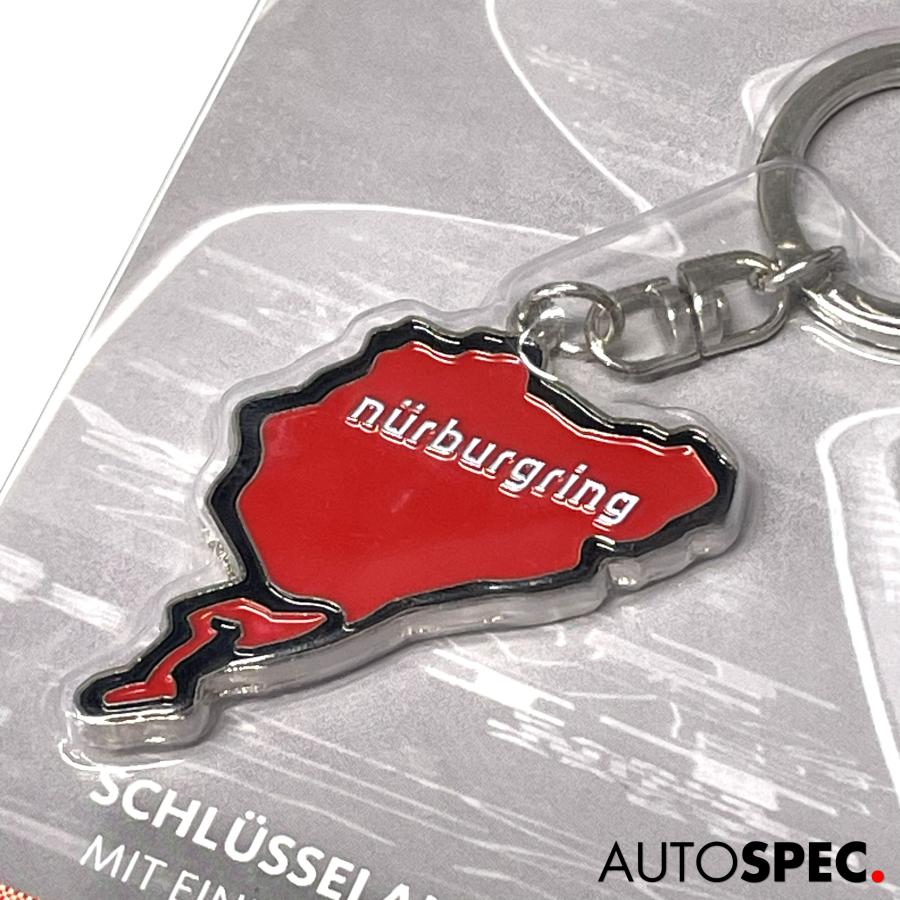 Nurburgring 3D シルエット キーリング レッド 赤 全国一律送料