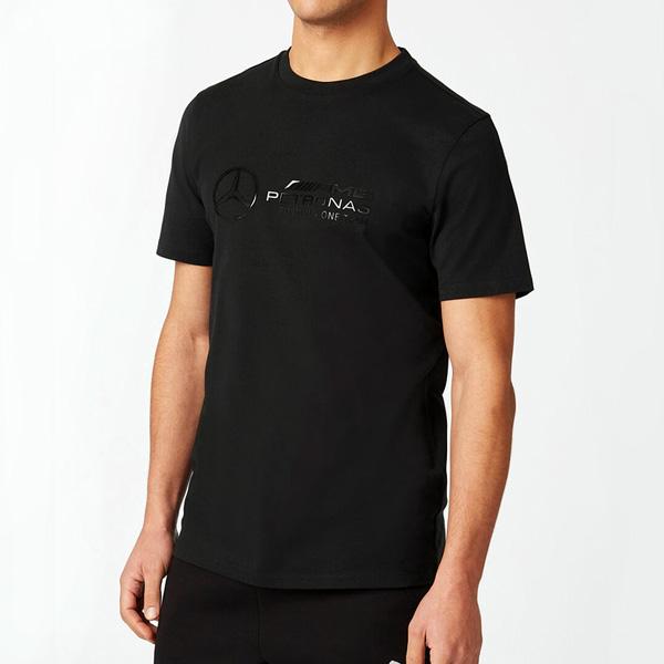 メルセデスAMGペトロナス F1チーム ステルス ラージロゴ Tシャツ : as