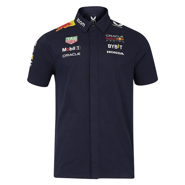 2024 レッドブルF−1チーム半袖ウェア 2024 オラクル レッドブル レーシング チーム シャツ 公式 F1 RedBull