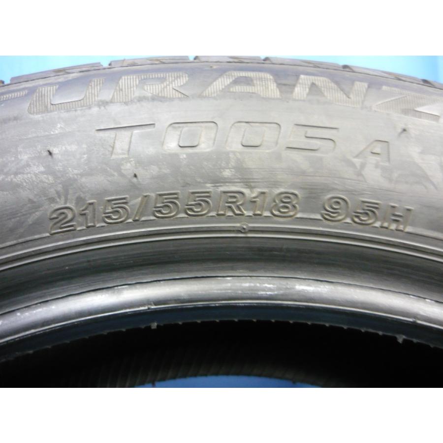 バリ山！ブリヂストン トランザ T005A●215/55R18●8分山 4本 検査済み！取付/手渡し可！●(rM446の画像