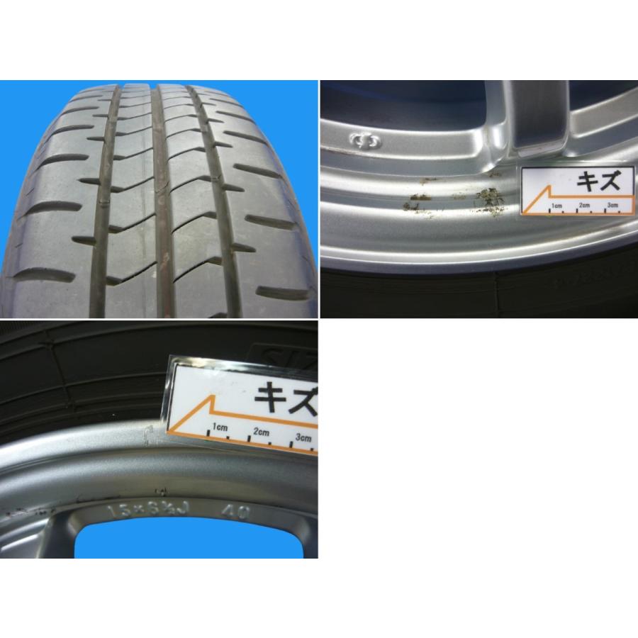50系プリウス純正ホイール＋23年製8分山ブリヂストンNEWNO○15×6.5 