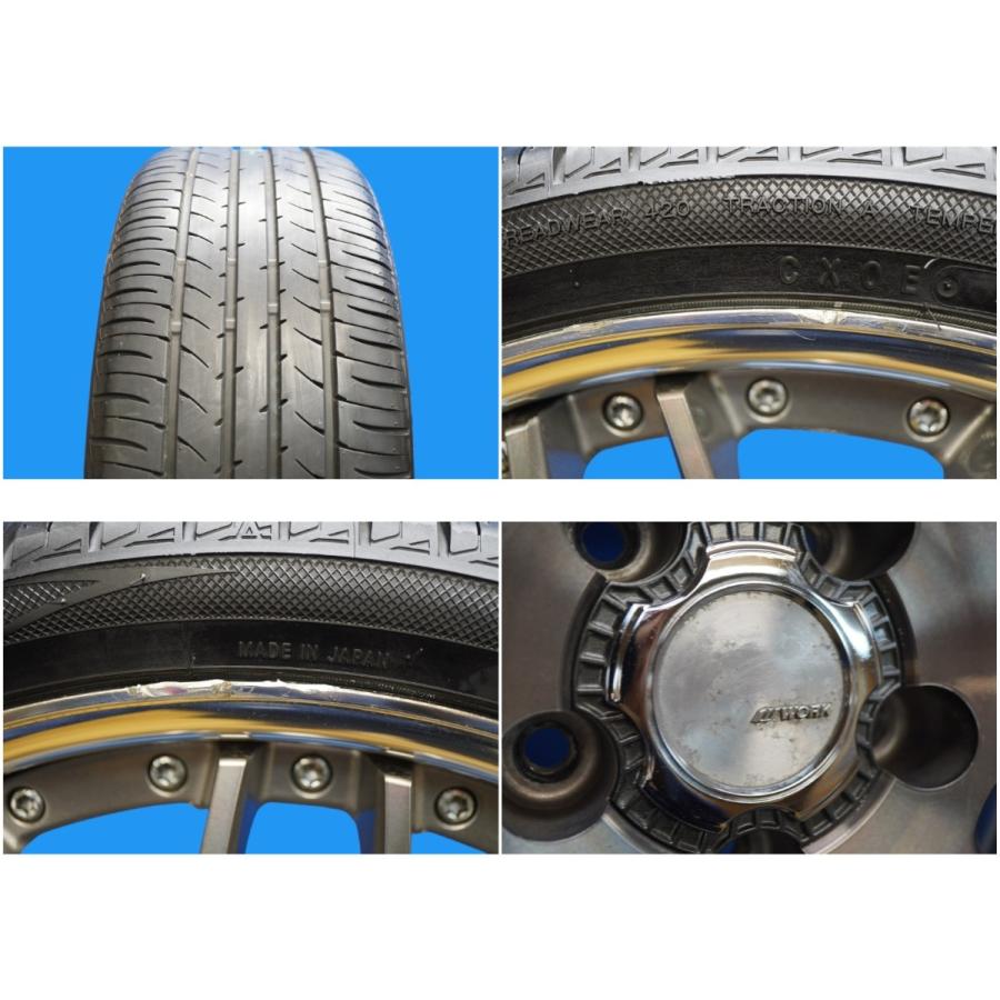 細工物 ランベックLM1＋トーヨー●19in7.5J＋50 5穴PCD114.3●225/35R19●4本●WORK●80ノア ヴォクシーカスタム車に●(nW963
