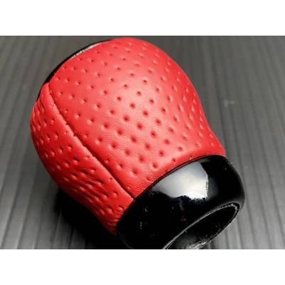 ZN6 86 MT用 ピアノブラック＋リアルカーボン＋本革レッドディンプル＋ 