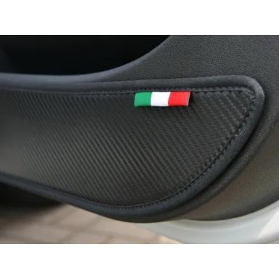 ABARTH 595/695 core OBJ ドアキックガード カーボン調 : オート