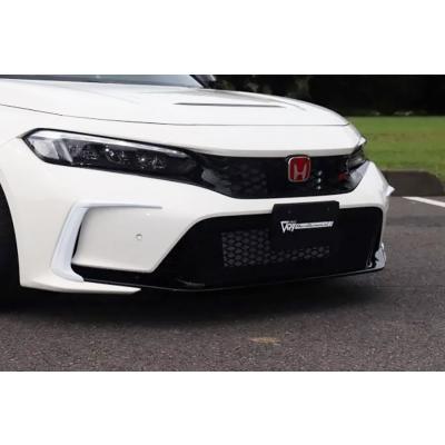 シビック FL5用 シンプルフロントガーニッシュ 左右セット　塗装済 FL5 シビック TypeR フロントバンパーガーニッシュ 塗装取付 : オート