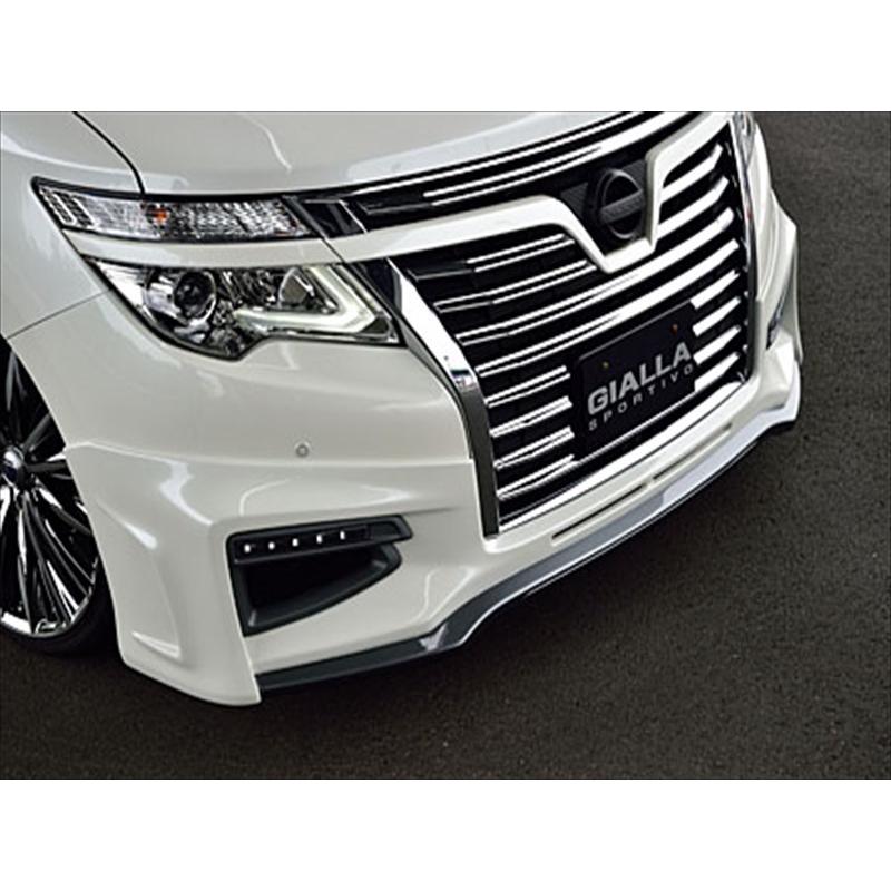 エルグランド E52 ハイウェイスター 後期 FRONT HALF SPOILER LEDデイ