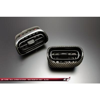 Grazio&Co. リアルカーボン サイドレジスターASSY　GRヤリス前期用 GR ヤリス リアルカーボン サイドレジスターASSY ブラック : オート