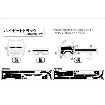 ハイゼットジャンボ S500P/S510P ハードカーゴ イージーデカール