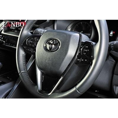 50系 RAV4 LANBO ステアリングスイッチガーニッシュ ピアノブラック