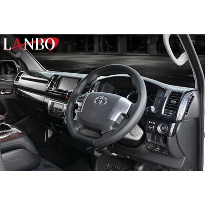 200系 ハイエース 4型-7型 LANBO オリジナルステアリング D型ガン