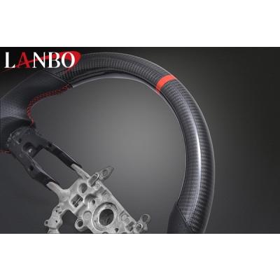 シビック TypeR FL5 LANBO プレミアムスポーツ ステアリング ウェットカーボン×リアルレザーの画像