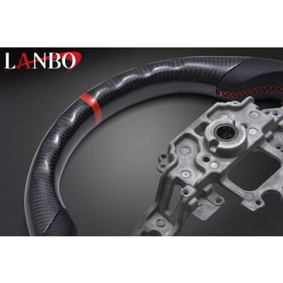 マーチ ニスモ K13 LANBO プレミアムスポーツ ステアリング ウェットカーボン×リアルレザー｜autostyle-sore｜06