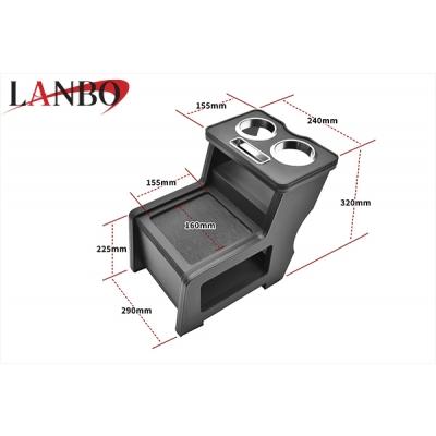 400系 タウンエース バン LANBO センターコンソールボックス ブラック 