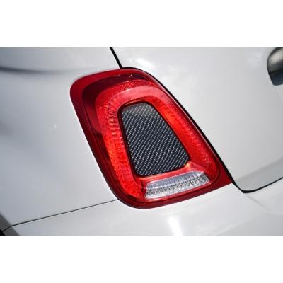 三角形テールランプ レッド/クリア アバルト595用 カーボンテールガーニッシュ クリア塗装済 タイプ1