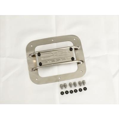 デリカD5(後期） フューエルリッドプロテクター　ロゴパネルデザイン デリカ D:5 後期 Kaddis フュエルリッドプロテクター ステンレス ロゴ