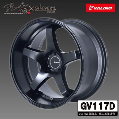 GV117D 17インチ 5H-114.3 1本 9.5J +0 マットブラック : オート 