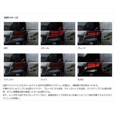 アルファード/ハイブリッド 30系 前期 JEWEL LEDテールランプ REVO ライトスモーク/クローム・クローム｜autostyle-sore｜03