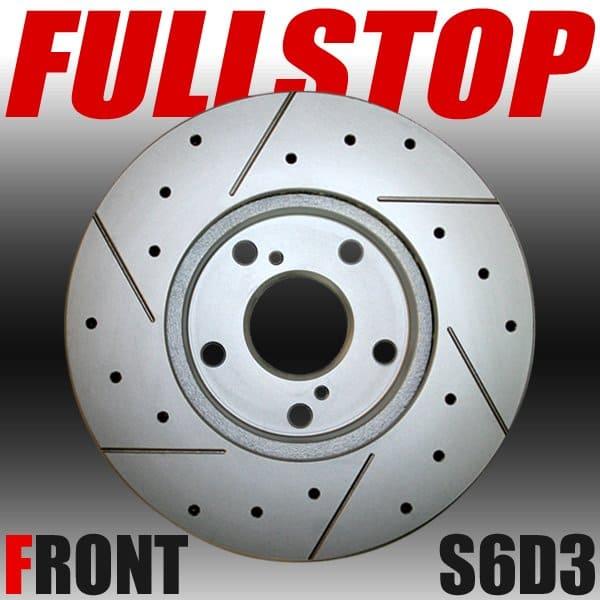 値下げ!STOPTECHドリルドブレーキローターパッドセットNCロードスターなど FULLSTOP フルストップ ブレーキローター S6D3 フロント 左右