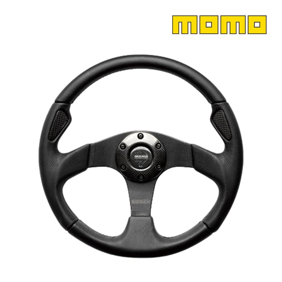 MOMO モモ ステアリング ハンドル JET ブラックレザー J-2 MOMO モモ ステアリング ハンドル JET ブラックレザー J-2